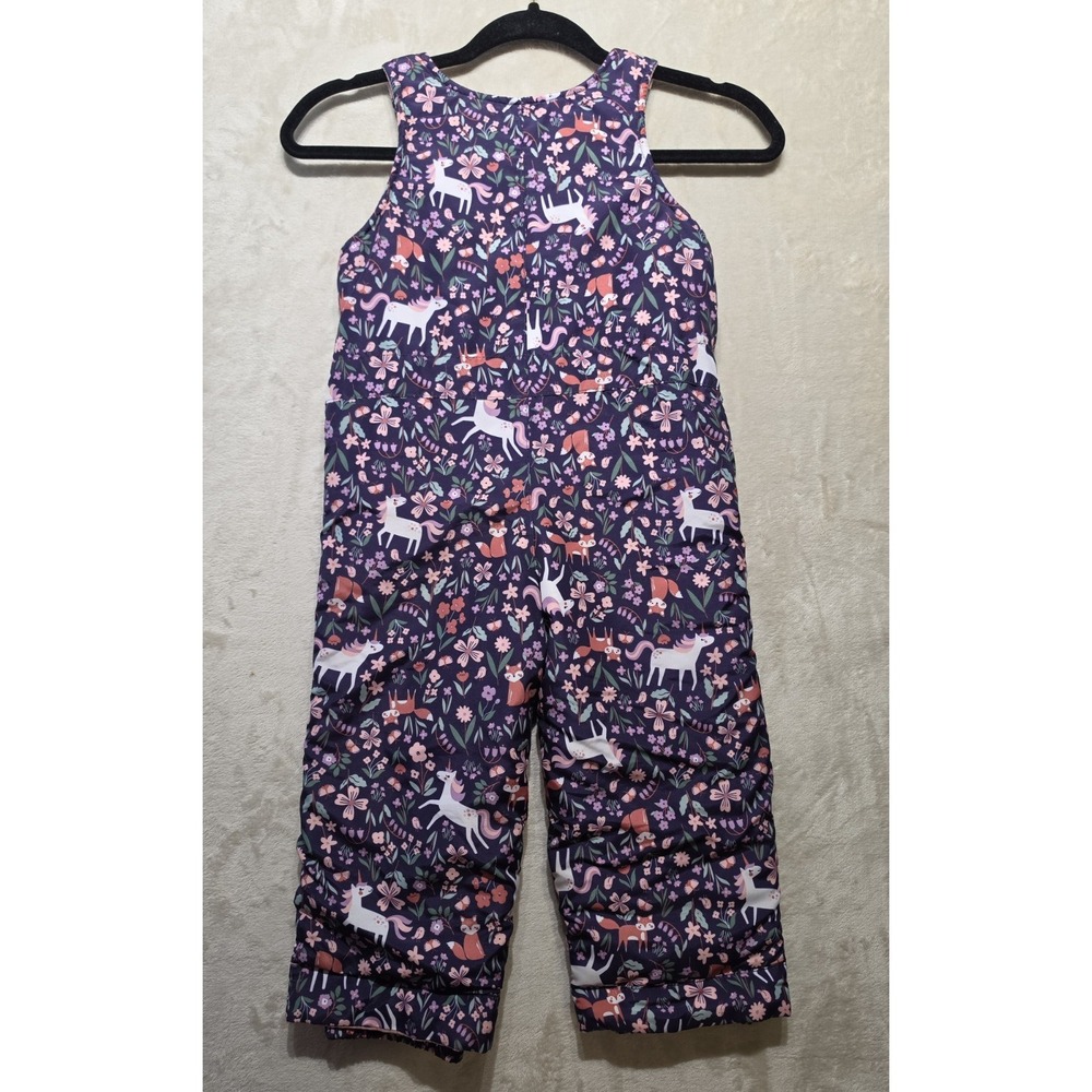 New Children's Place Overall, Toddler Girl Size 3T Print Snowsuit,‎ snow bib - Picture 2 of 9